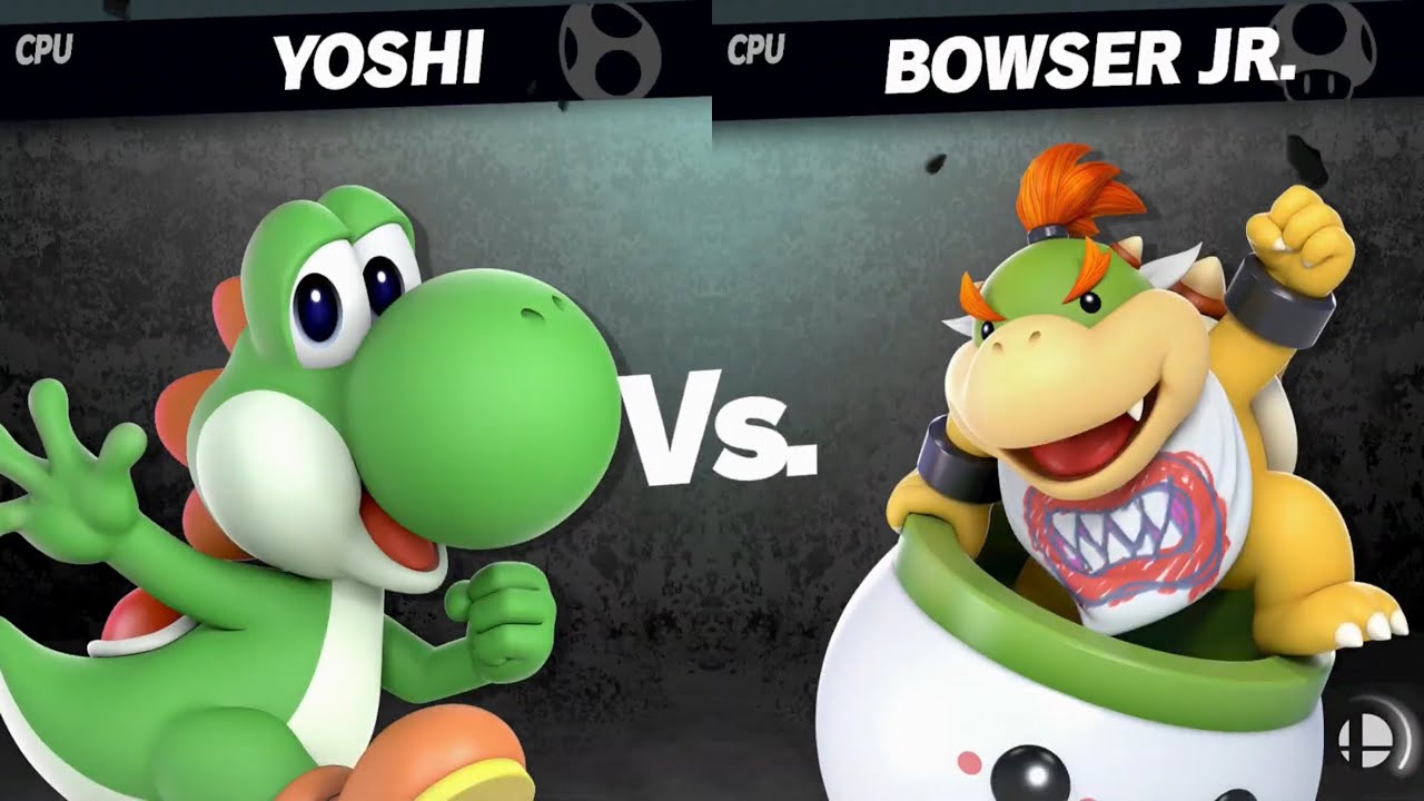 Super Smash Bros. Ultimate - Yoshi vs Bowser Jr