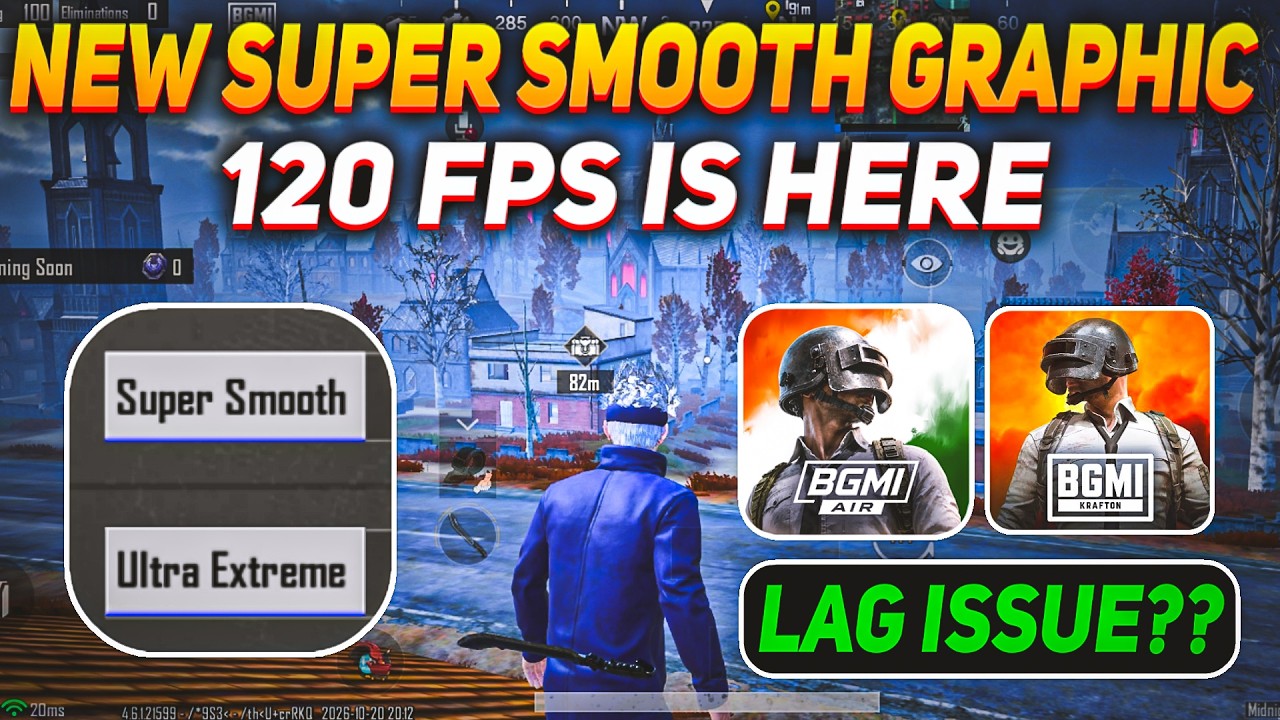 BGMI SUPER SMOOTH GRAPHICS OPTIMIZED? | 120 FPS Coming Soon for More Supported Devices?