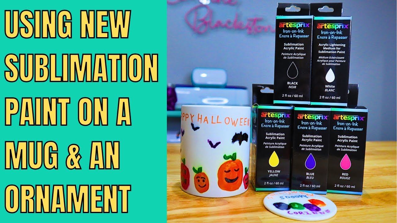 Sublimation paints by Artesprix for easy and fun DIY projects!