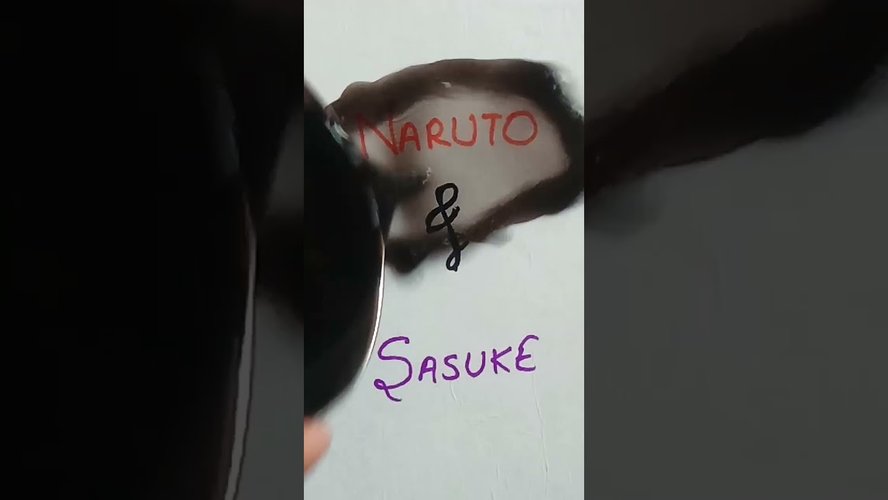 Using a little magic✨✨ #narutoandsasuke anime drawing #Queenofmagic
