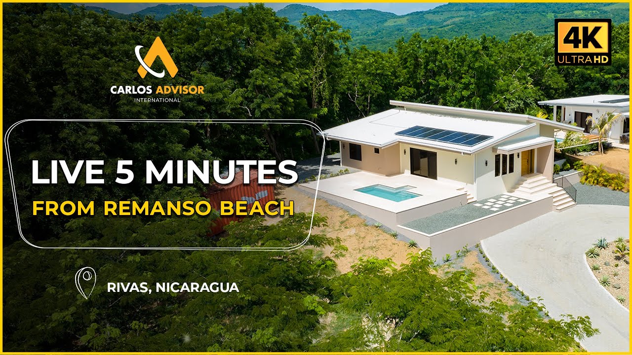 Modern Home for Sale Near Playa El Remanso, Nicaragua | 3 BR + Pool + Nature Views