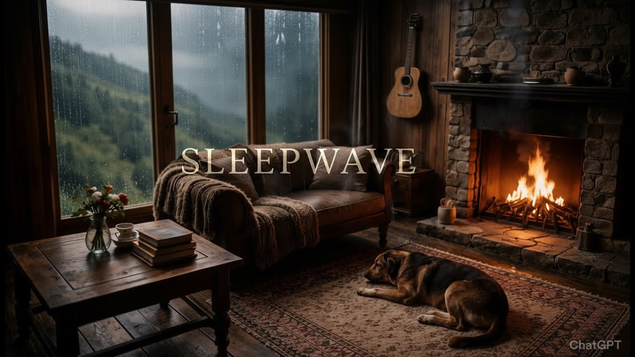 Rain Therapy Ambience with Acoustic Guitar for Mental Healing