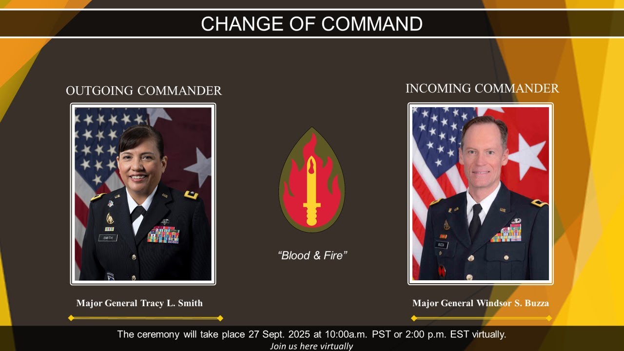 63rd Readiness Division Change of Command