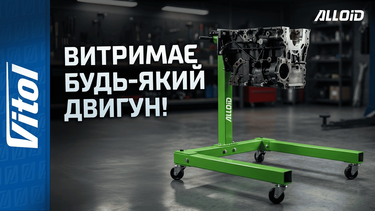 🛠️ ПІДКАТНИЙ ТРИМАЧ ДВИГУНА Alloid: 570 кг впевненості для справжніх професіоналів!