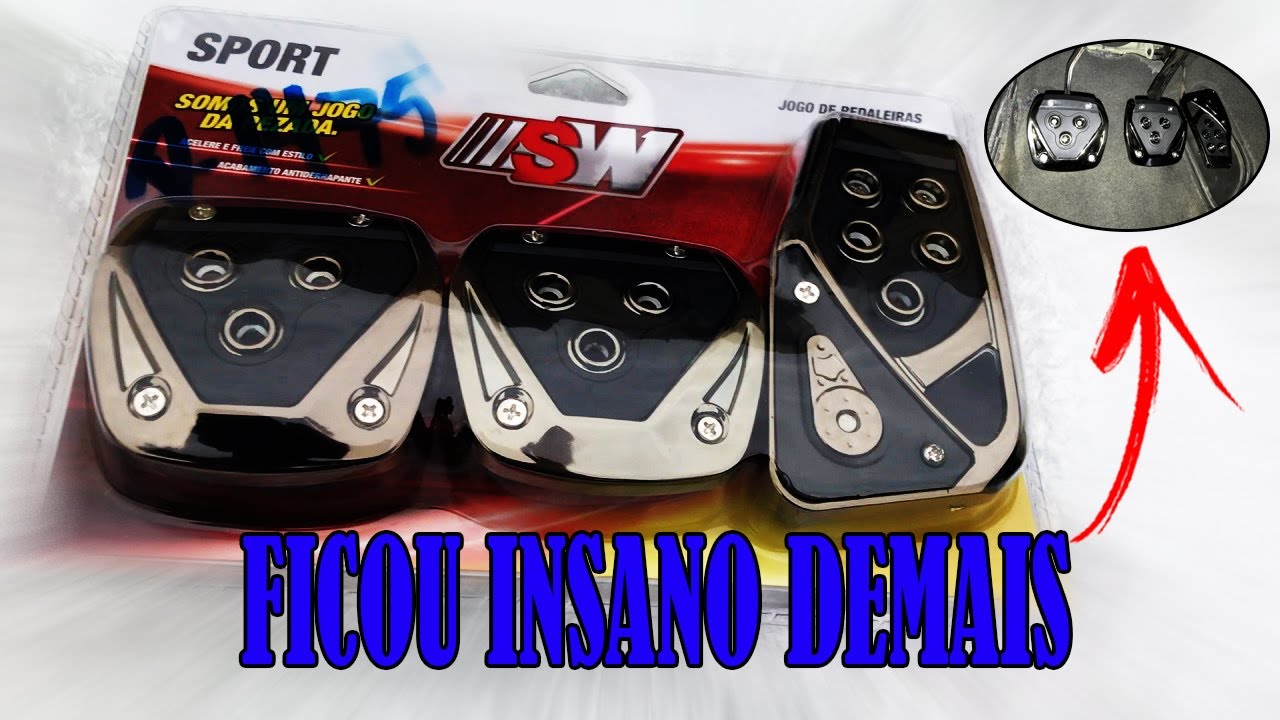 COMO INSTALAR PEDALEIRAS ESPORTIVAS NO GOL G2