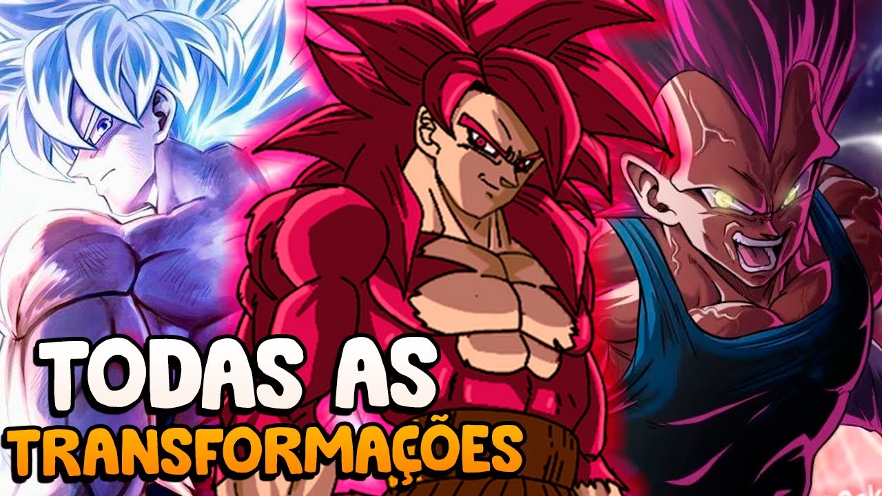 Explicando todas as transformações de dragon ball Z,GT,super,heroes e daima (Atualizado 2025)