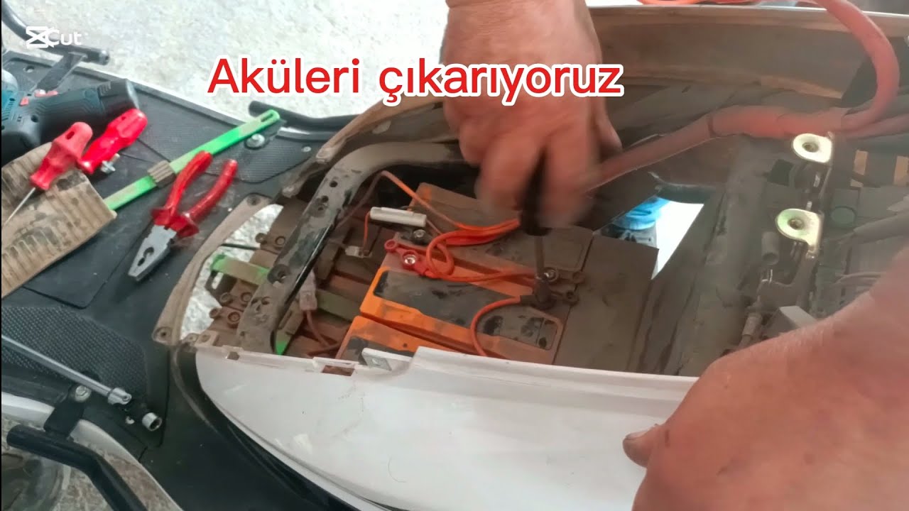 Elektrikli motor akü değişimi #ebike #homemade #handmade #diy #moto