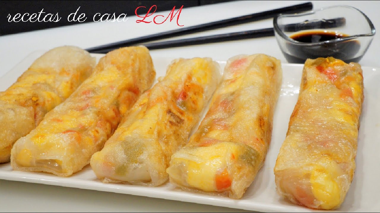 ROLLITOS DELICIOSOS DE PAPEL DE ARROZ
