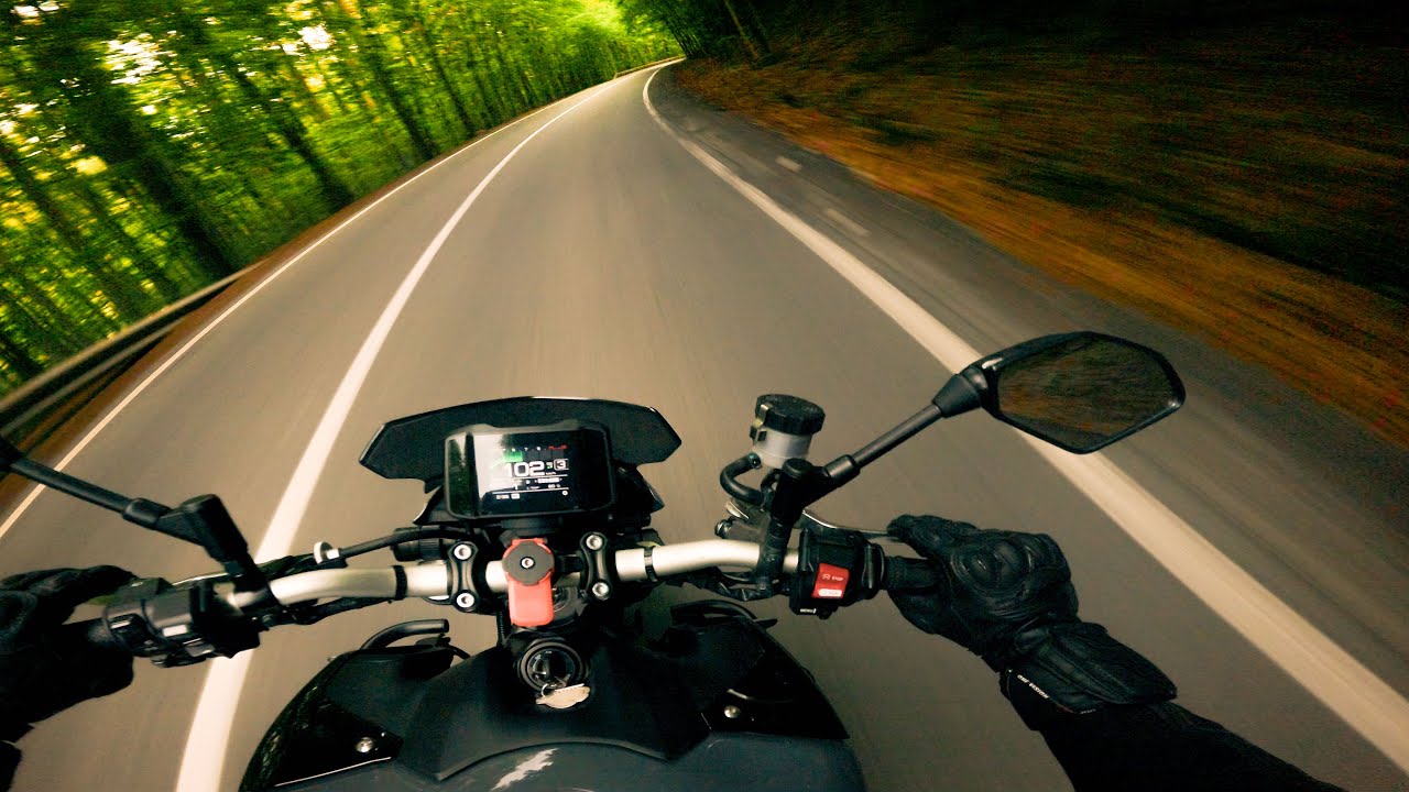 MT09 and a twisty road | Yamaha MT 09 2023 | POV Ride | RAW Sound [4K]