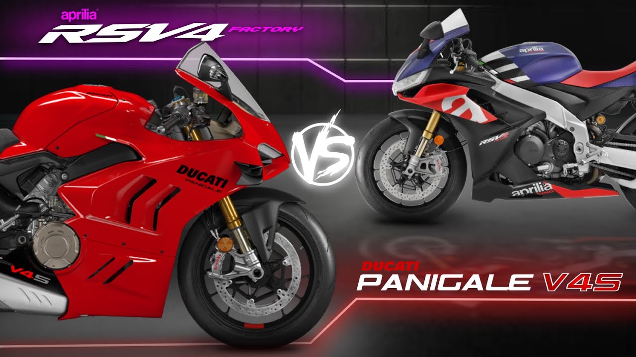 2022 Ducati Panigale V4S vs 2022 Aprilia RSV4 Factory 1100 ┃Italian Superbike Spec Comparison