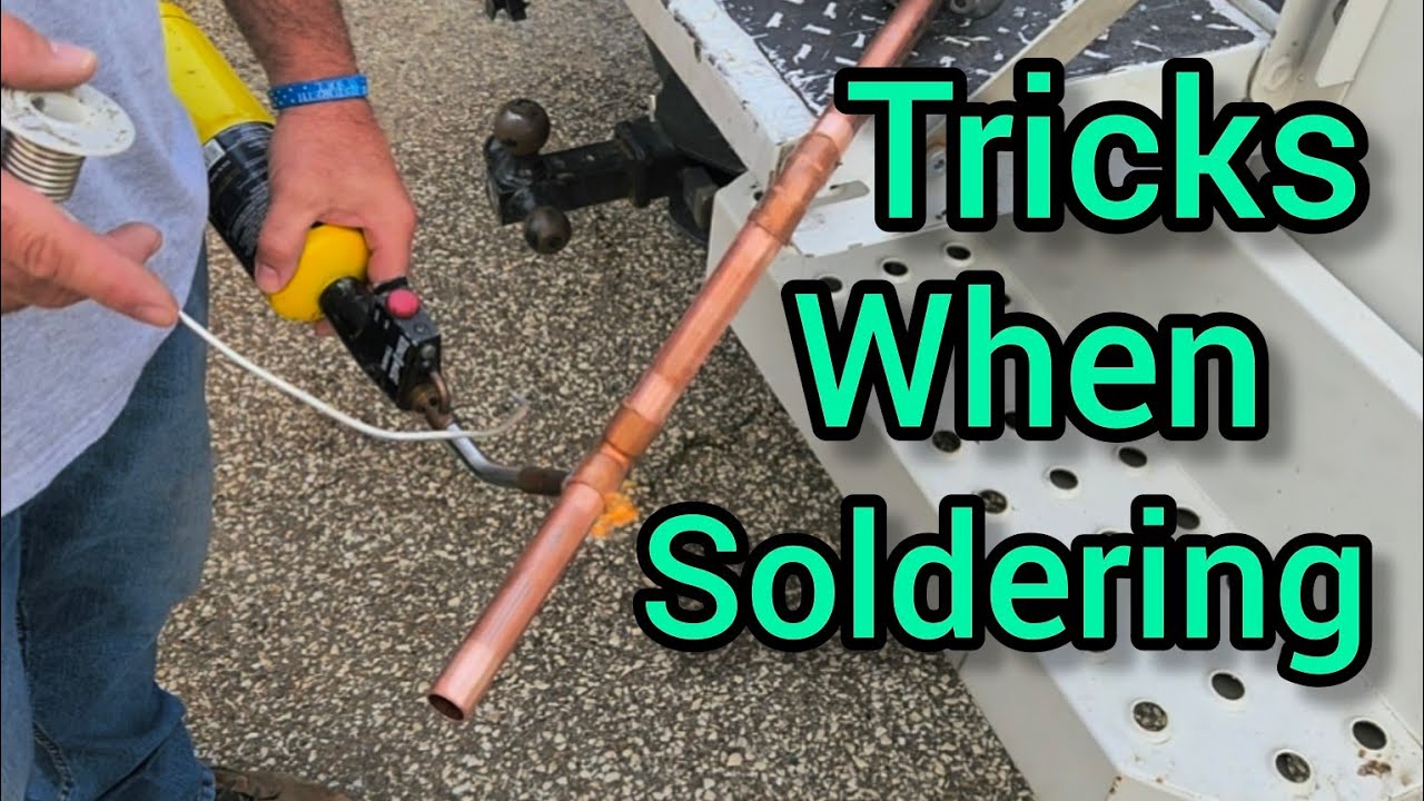 How I solder copper pipe with a  couple tricks