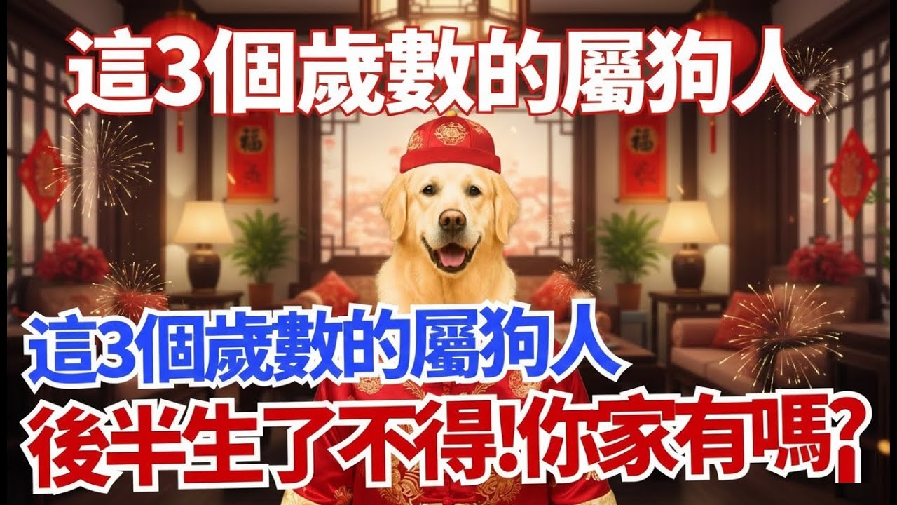 生肖狗：這3個歲數的屬狗人，後半生了不得！你家有嗎？ #2025年生肖狗運勢 #2025年生肖狗運程 #2025年屬狗運勢 #2025年屬狗運程