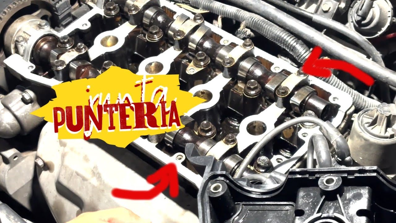 como cambiar junta de tapa puntería Aveo