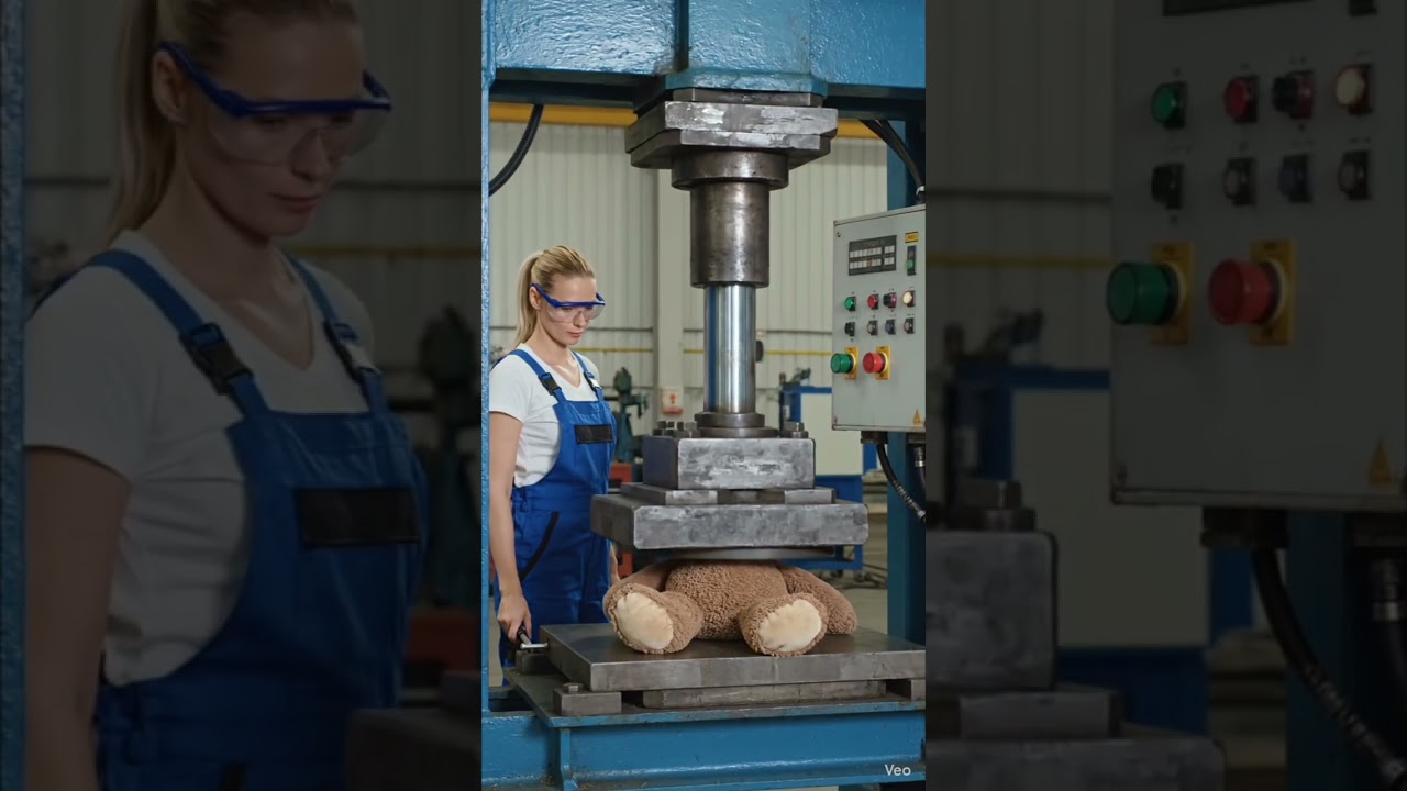100 ton? Eksperyment z prasą hydrauliczną 🧪