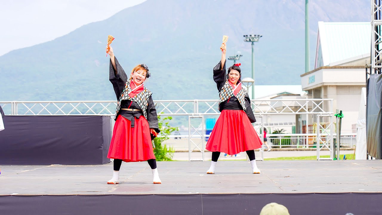 [4K] あかつき豊後舞心　かごしま春祭 大ハンヤ2024 2日目 メイン会場 (中央)