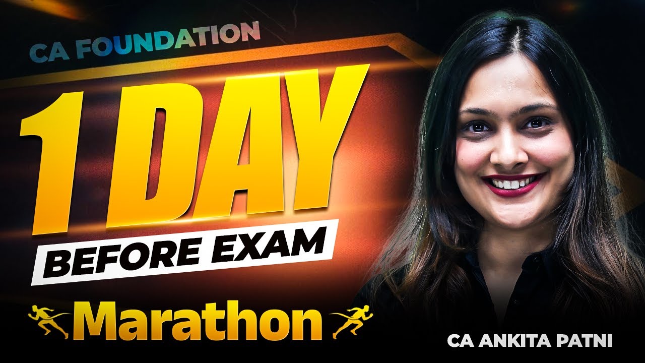 CA Foundation Law Marathon | One Day Before Exam Revision | Sept 25 | CA Ankita Patni | SPC #exam