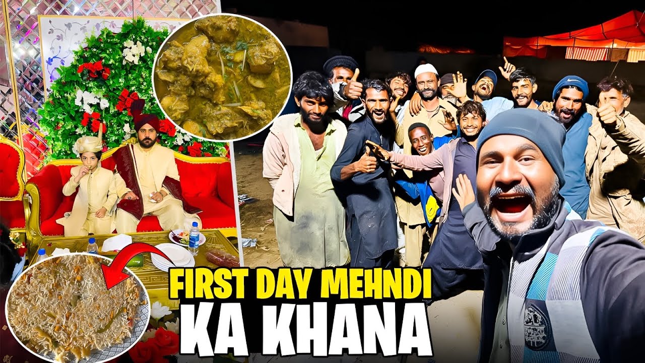 Day 1 Mehndi Vlog  | Shaadi Ka Double Order 😍 Dulha Dulhan Dono Ke Ghar Ka Khana 