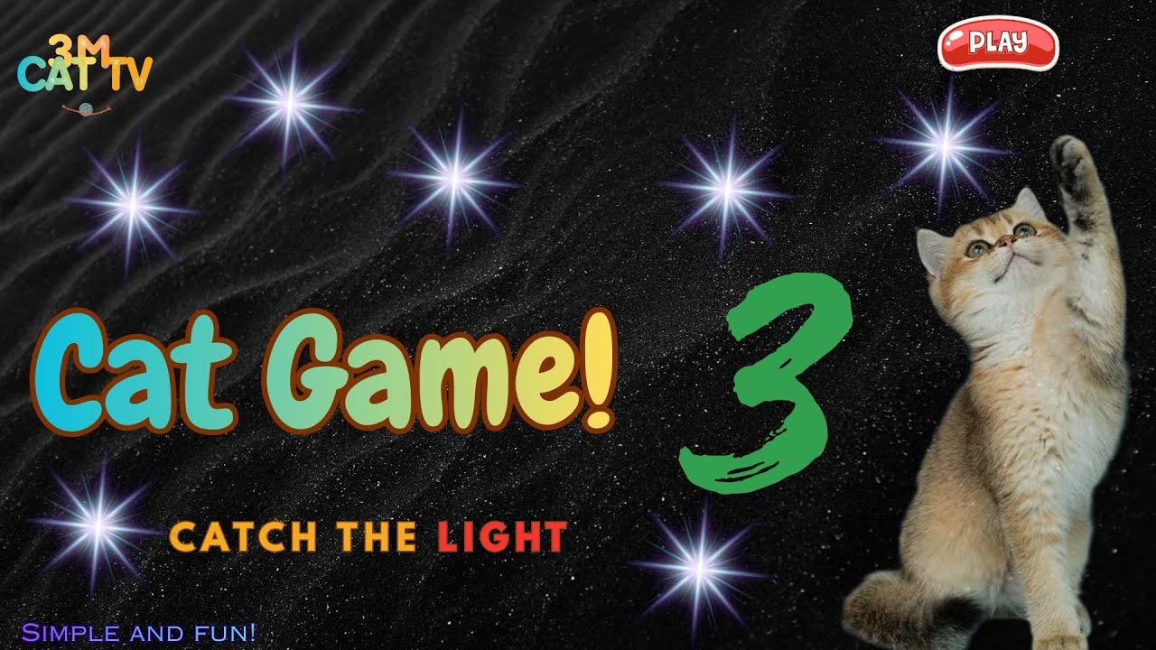 🐱🔥【CatTV | Cat Game | Virtual Cat sitter】3 Hours of Laser for Cats to Watch | 5.1 audio | 4k 60fps