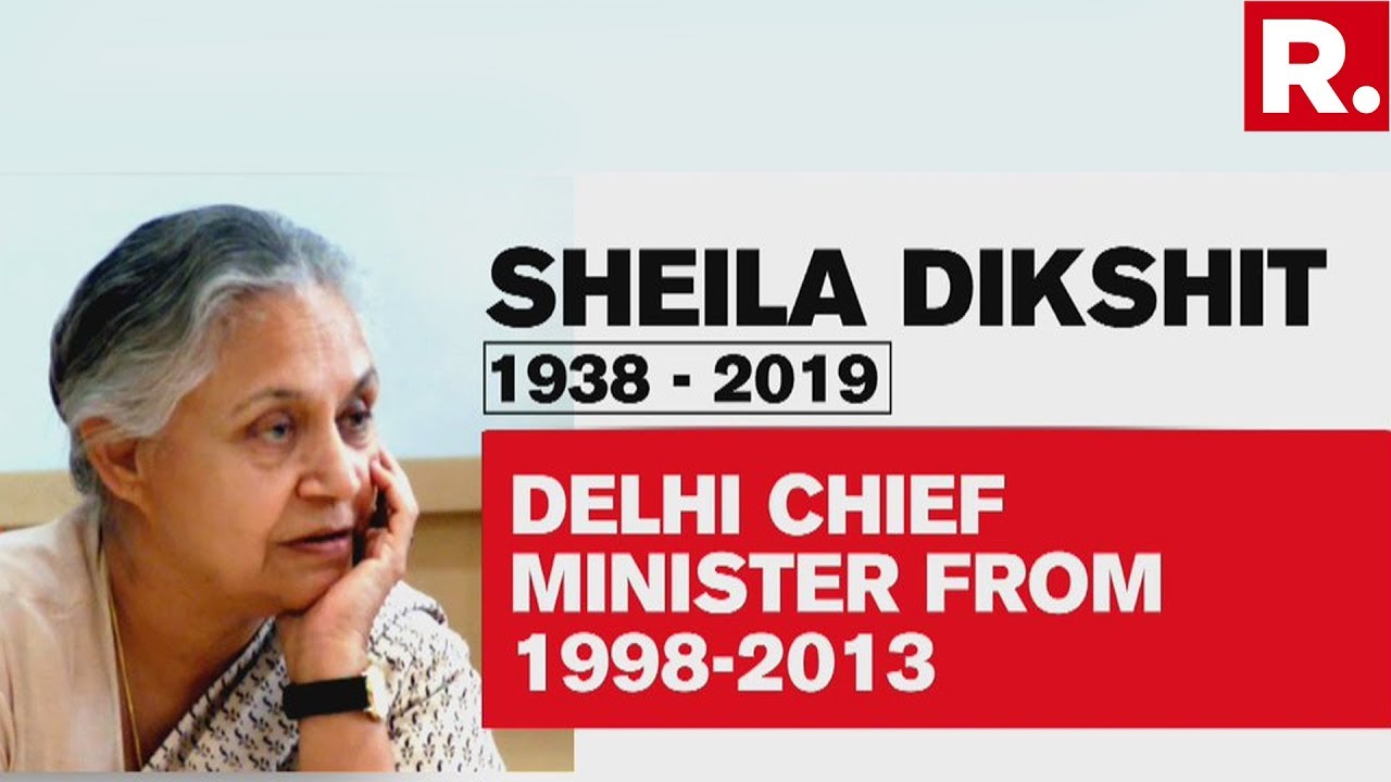 Former Chief Minister of Delhi, Sheila Dikshit passes away at 81