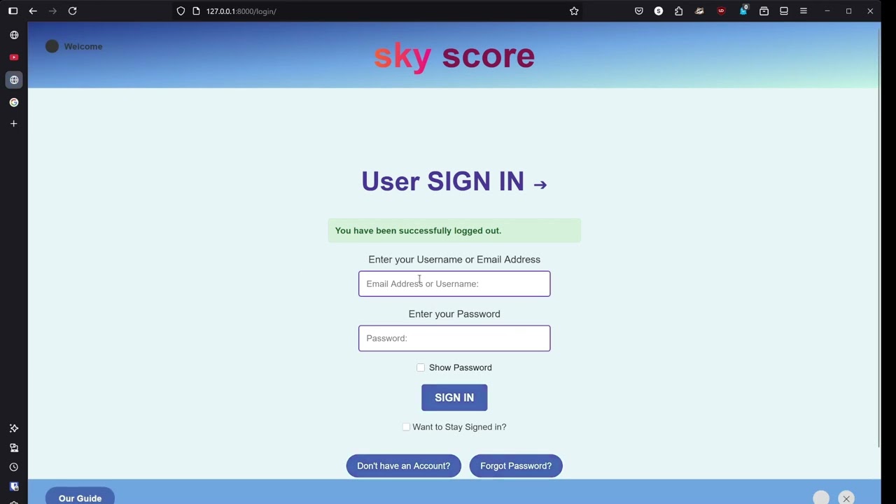 SKYScore demo 