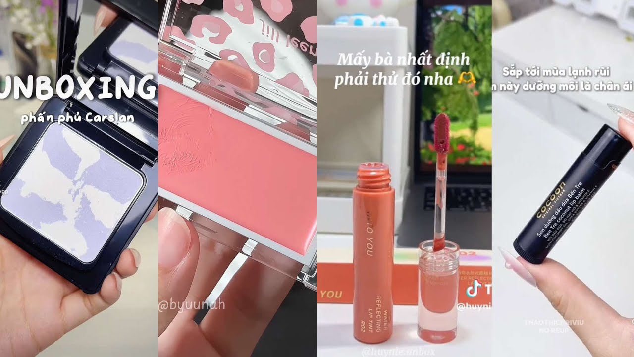 Unboxing đồ makeup, mỹ phẩm hot nhất hiện nay ll tiktokll Shopee haul