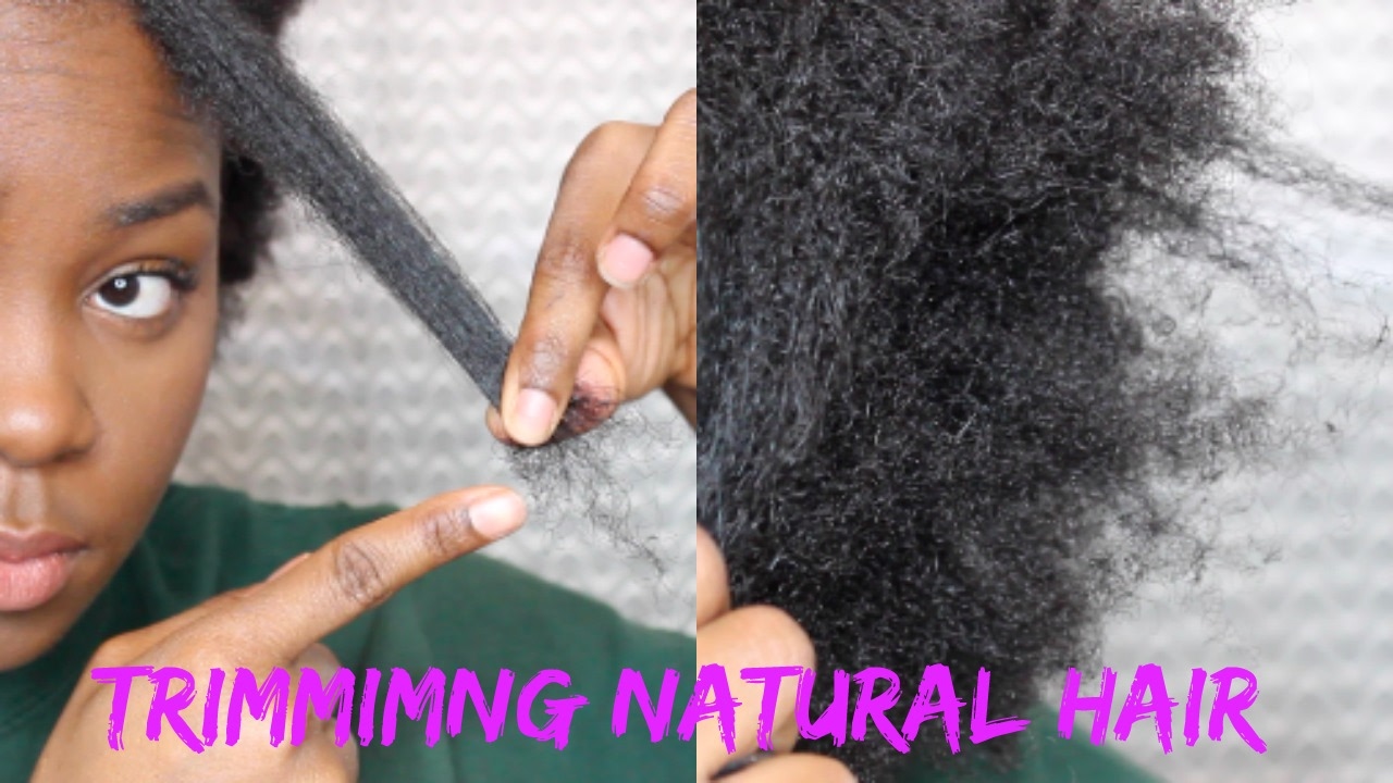 HOW TO TRIM DRY BRITTLE NATURAL HAIR