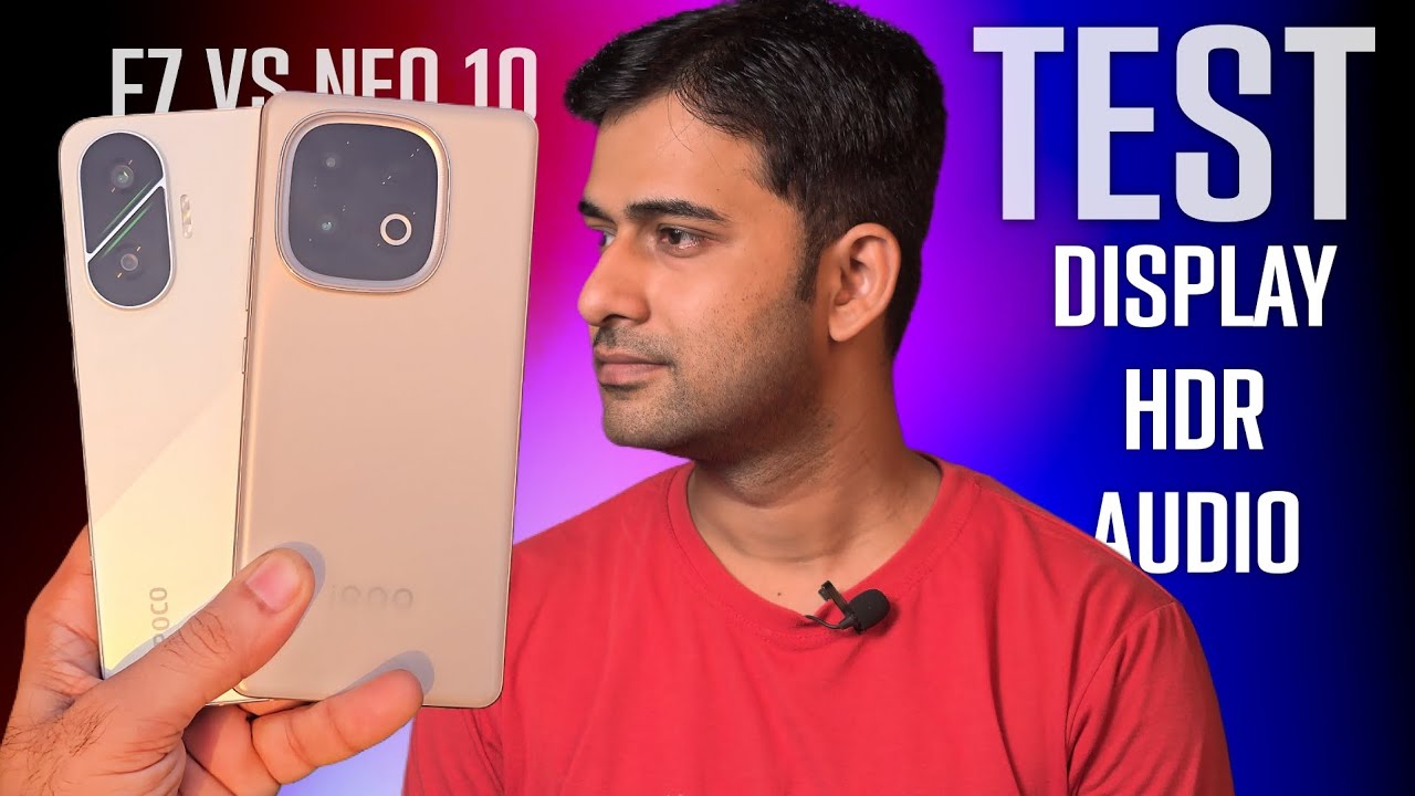 POCO F7 VS iQOO Neo 10 Display Test + HDR + Audio Test, Unbelievable Results 