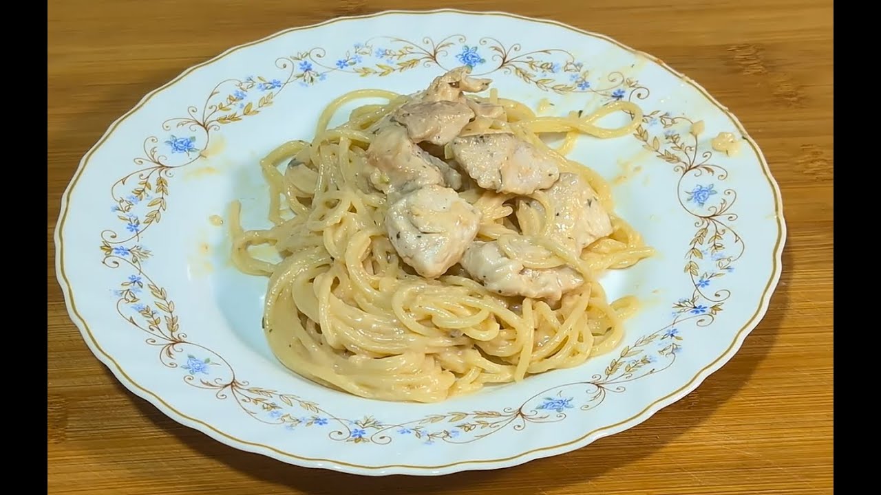 La PASTA con POLLO MÁS FÁCIL y CREMOSA😍