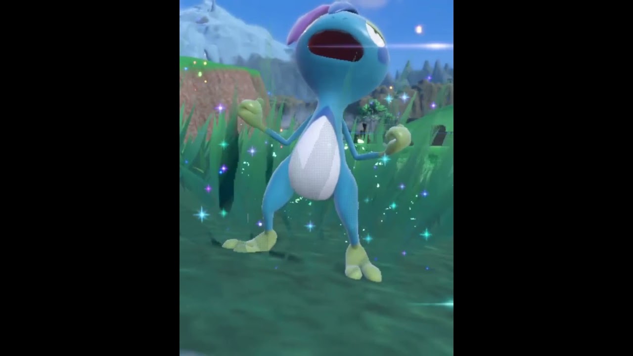 Evolve Sobble & Drizzile into Inteleon Animation on Pok&eacute;mon Scarlet & Violet