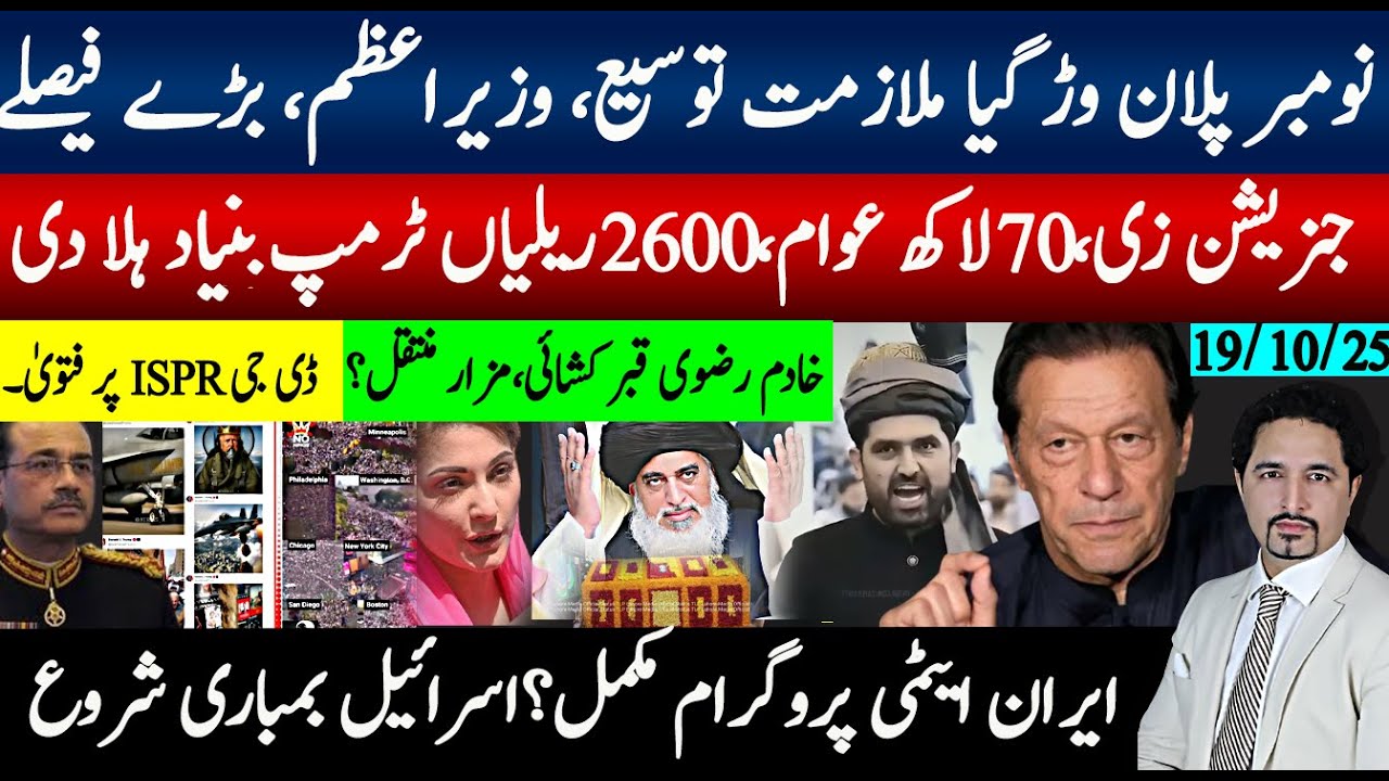 نومبر پلان وڑ گیا،توسیعِ مدت، ٹرمپ مشکل میں، ایران ایٹمی اعلان، اسرائیل معاہدہ ختم، رضوی مزار تنازع؟