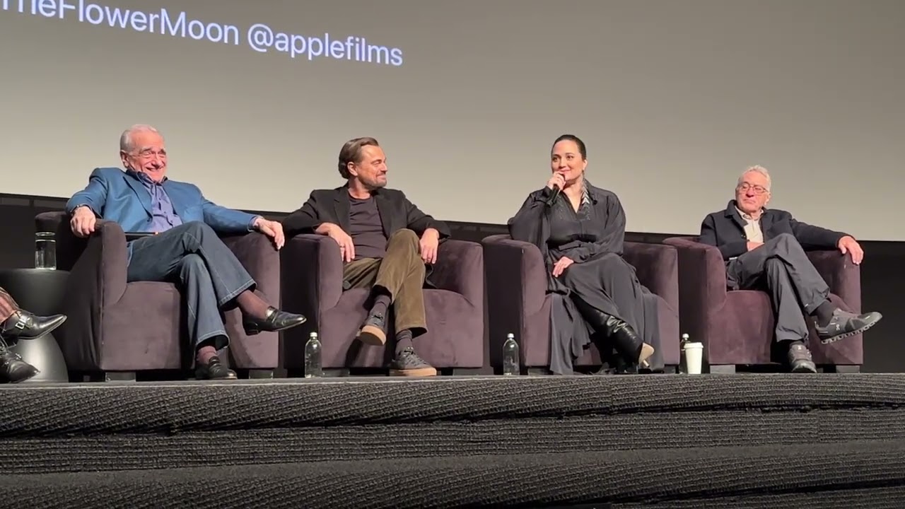 花月殺手 Killers Of The Flower Moon Q&A with Martin Scorsese, Leonardo & DiCaprio Robert De Niro 1/5/24.