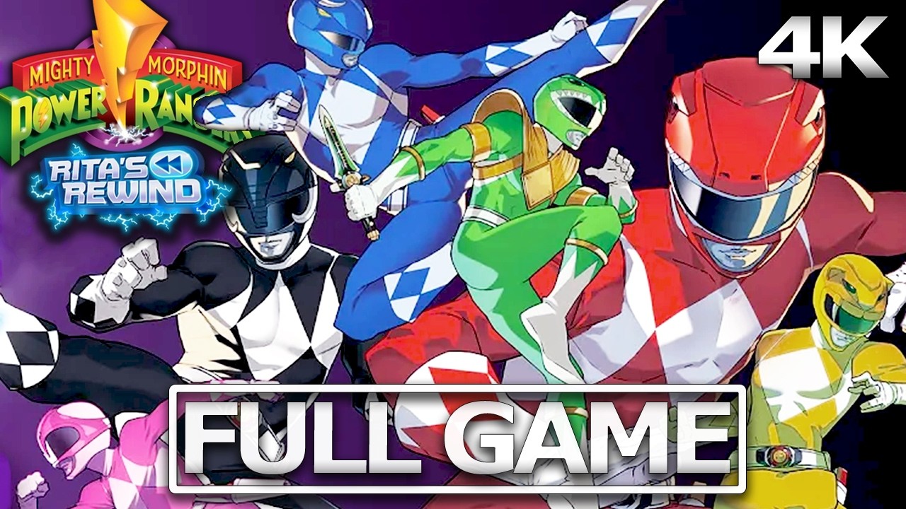 POWER RANGERS RITA'S REWIND Full Gameplay Walkthrough / No Commentary【FULL GAME】4K 60FPS Ultra HD
