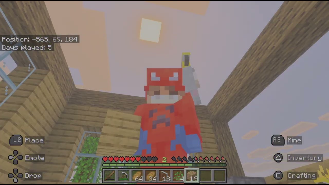 Building a house in Minecraft pt 2