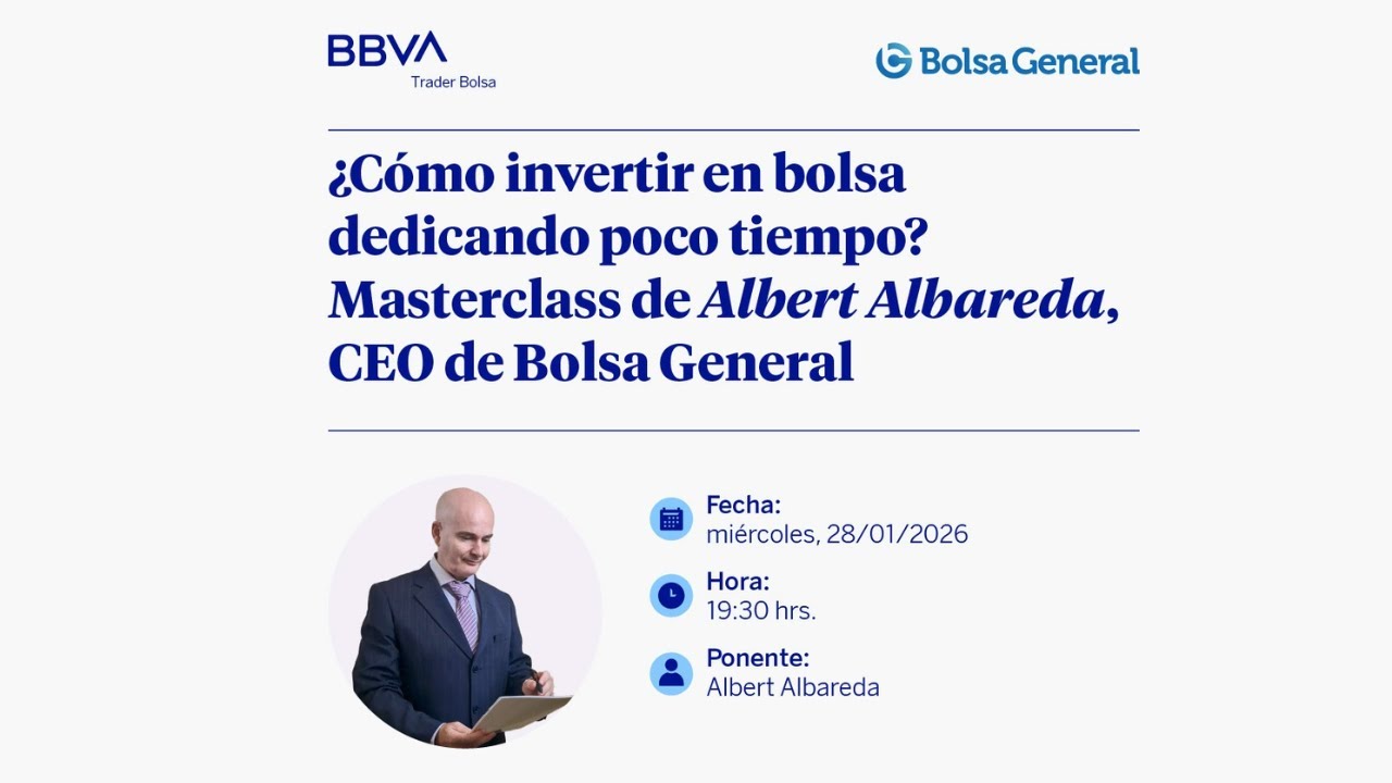 Estrategias para invertir en bolsa dedicando poco tiempo con Albert Albareda, CEO de Bolsa General