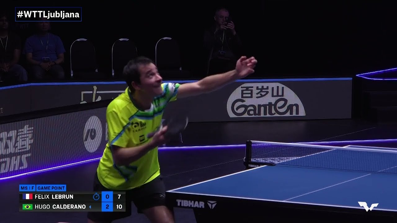 FULL MATCH | Felix Lebrun vs Hugo Calderano | MS F | #WTTLjubljana 2024