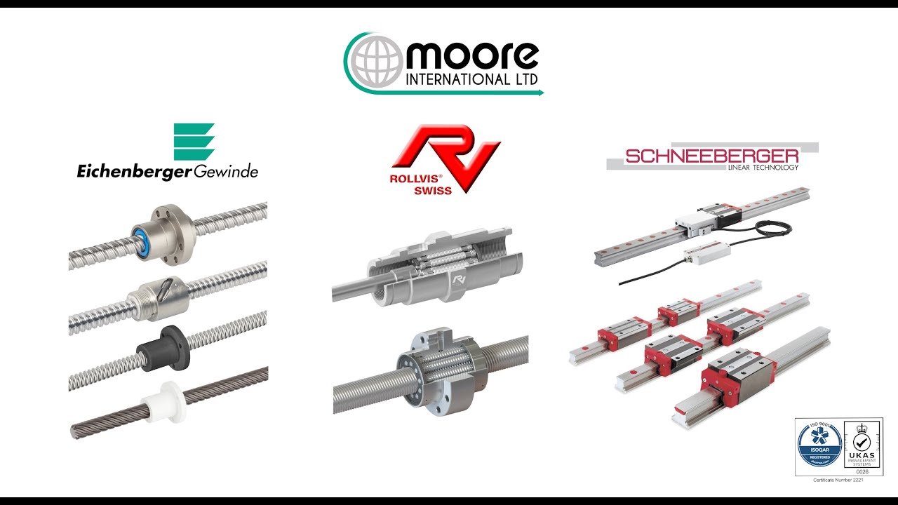 Moore International suppliers of custom precision Linear Motion Technology Ballscrews & leadscrews