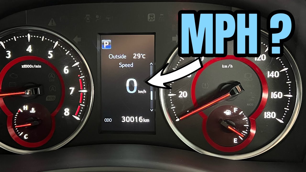 [KMH to MPH] Toyota Alphard Vellfire Speedometer