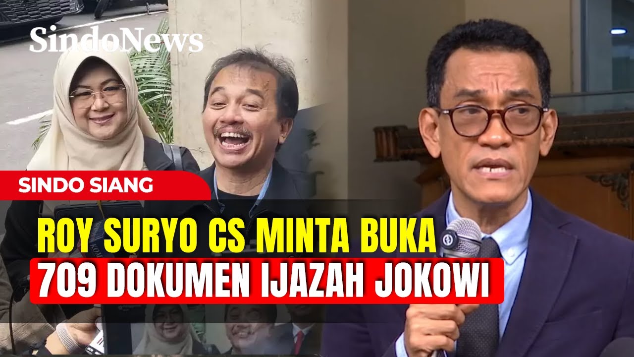 Roy Suryo Cs Minta Ratusan Dokumen Kasus Ijazah Jokowi | Sindo Siang | 06/02