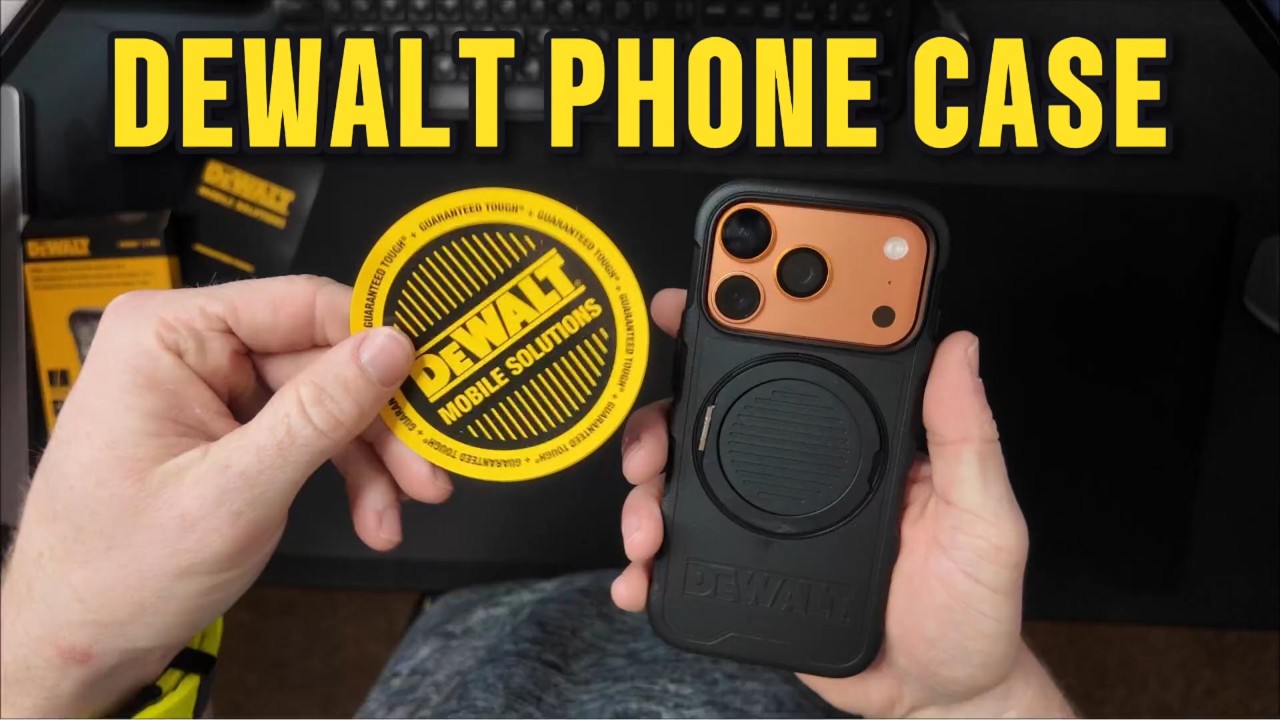 DEWALT Compatible iPhone 17 Pro Max Magnetic Case with Stand