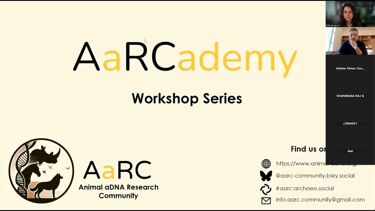 AaRCademy workshop: aDNA data processing with Nikolay Oskolkov