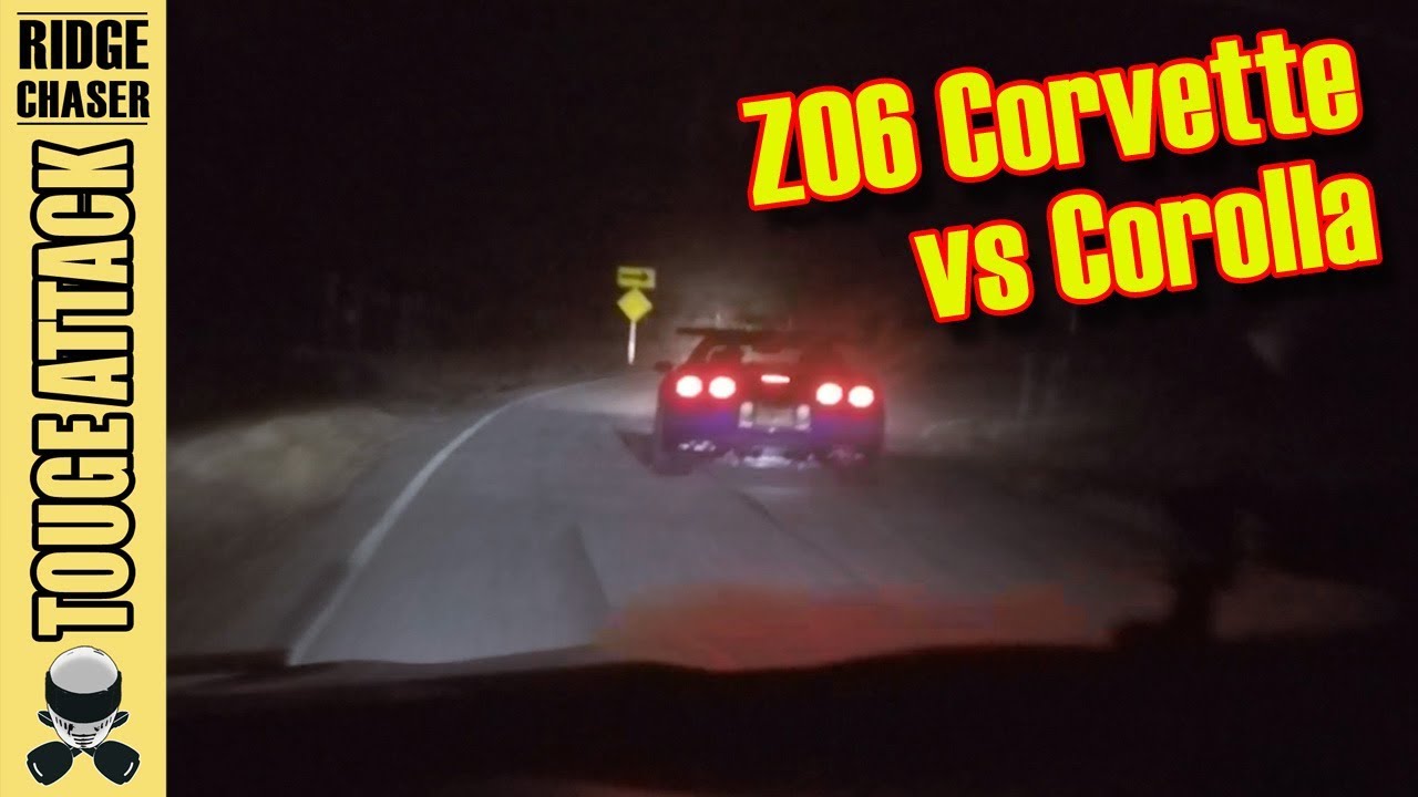 🏁 TOUGE BATTLE — Non AE86 Corolla vs Corvette Z06 (ft. FR-S) [Canyon Run]