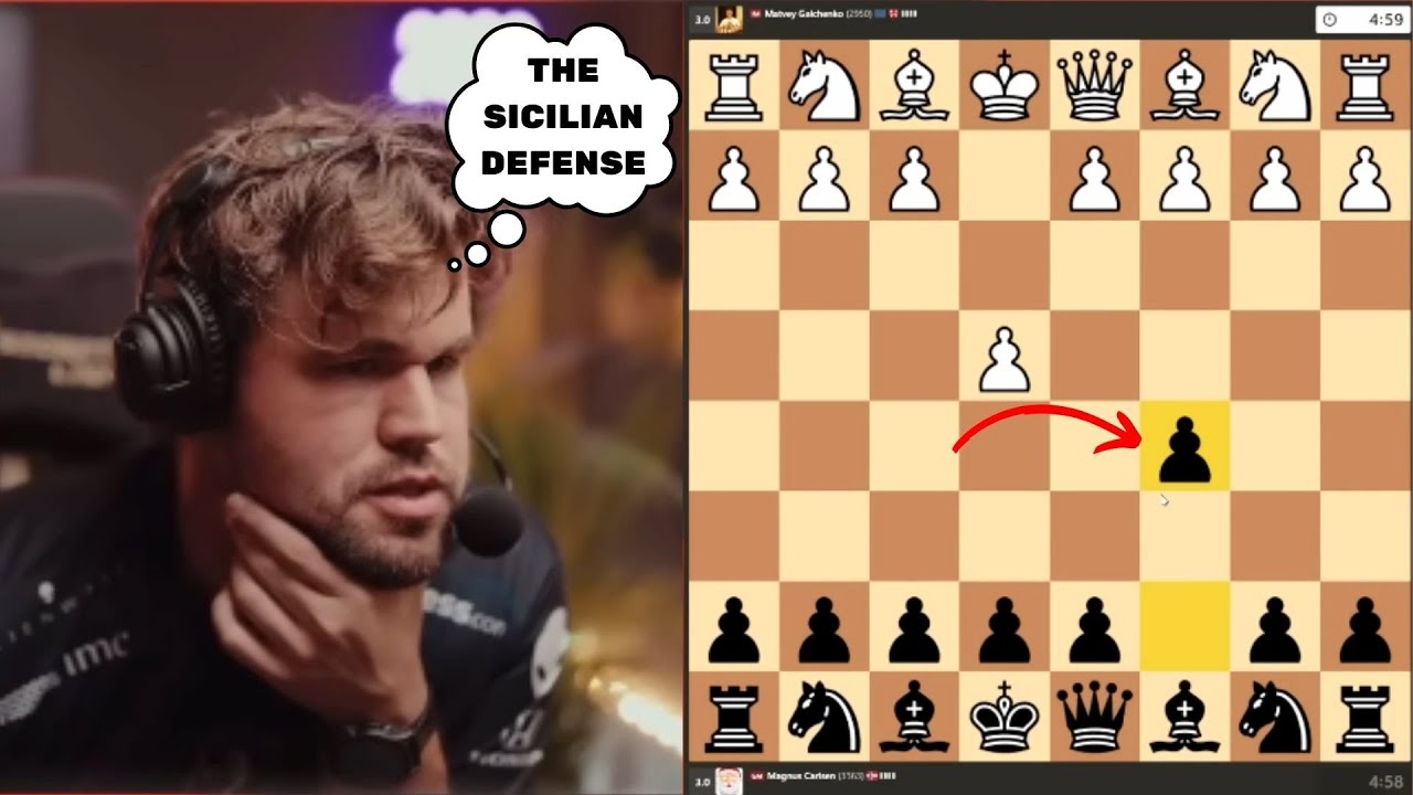 Magnus Carlsen shows us how to play The Sicilian Defense