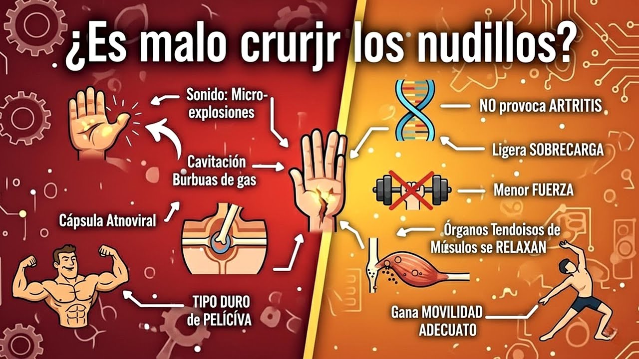 ¿Es malo crujir los nudillos?