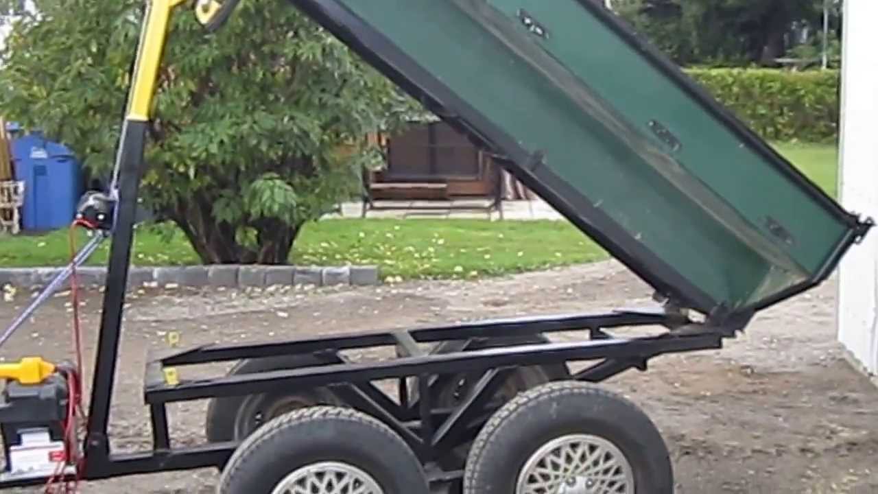 dump trailer pour sable