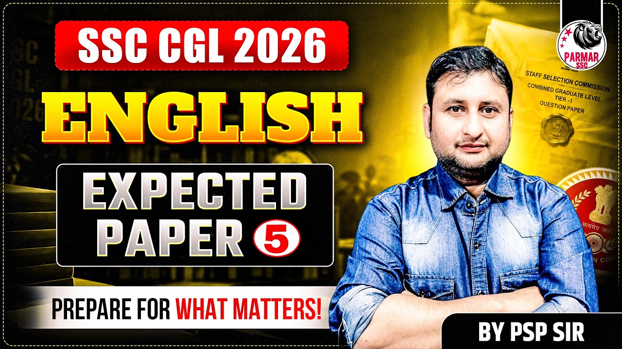 SSC CGL 2026 | ENGLISH EXPECTED PAPER - 5
