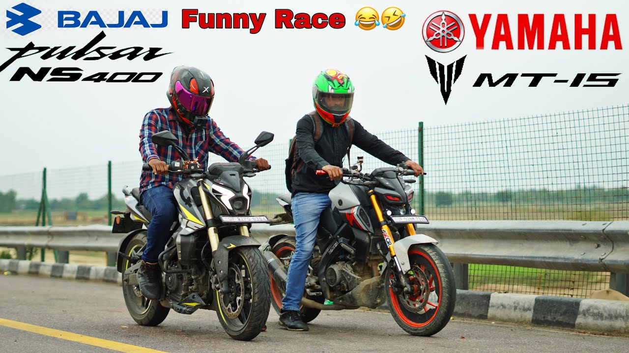 2024 Bajaj Pulsar Ns400z против Yamaha MT15 v3 || Забавная гонка || Йе То Хона Привет Та