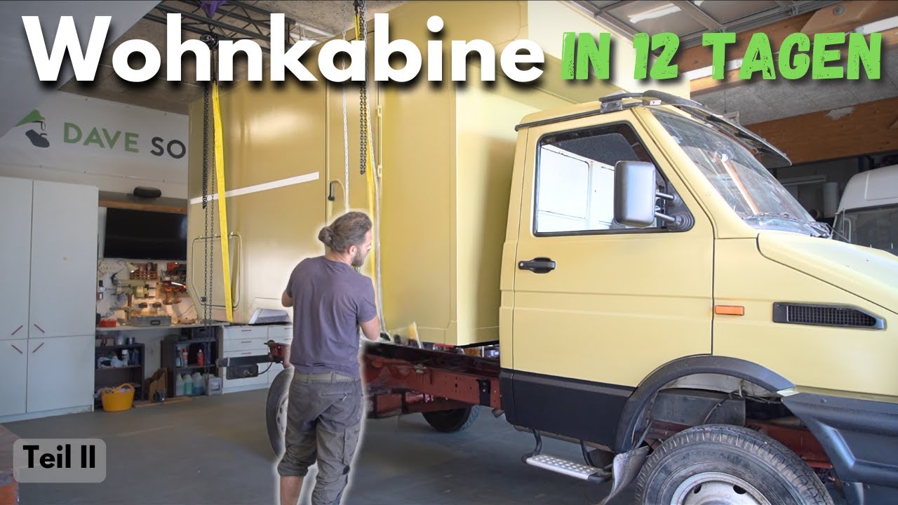 😳 GFK Wohnkabine in 12 Tagen gebaut - by Dave Solutions + Nomadcampers | Teil II