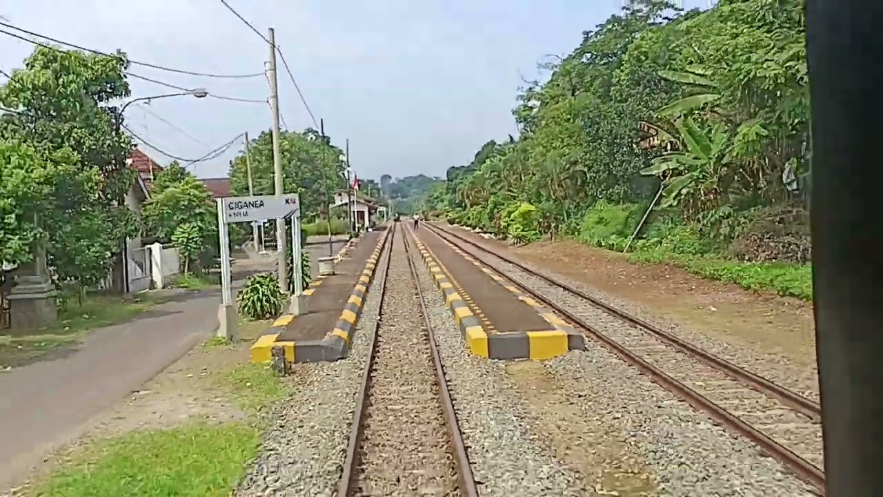 Jalur KA Purwakarta Bandung Sangat Indah, dari KA Parahyangan