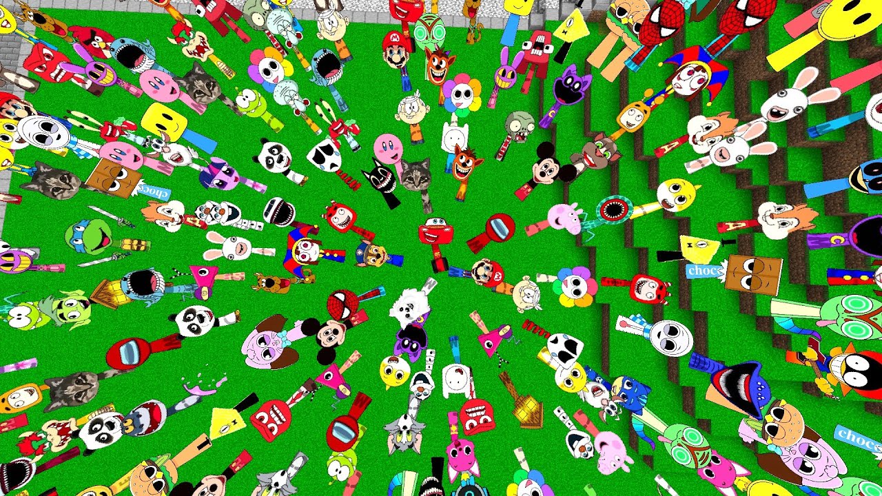 Too Much SPRUNKI OC Nextbots in Maze Minecraft PE