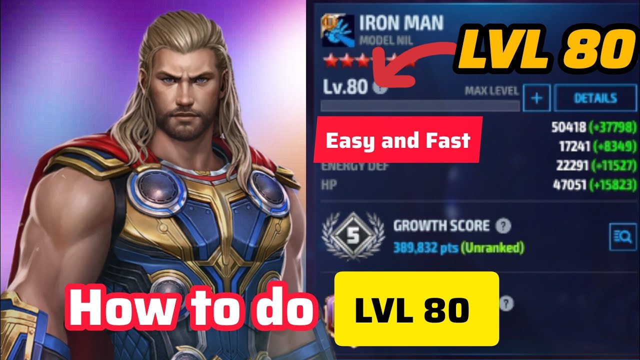 How to do Level 80 Fast in Marvel Future Fight!